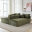 Canapé modulaire 110 po sans assemblage, canapé modulaire en L à compression avec méridienne-1284163944