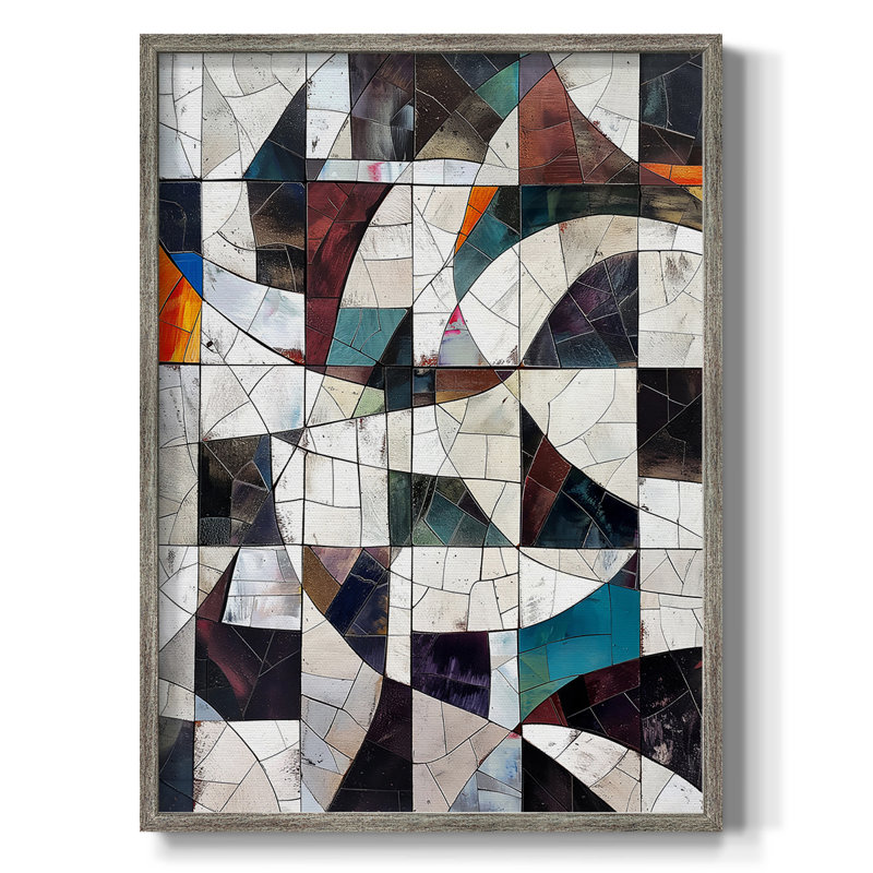 ABSTRACT Series LXII, reproduction encadrée - bois massif, H 11 po x l 9 po