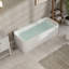 Baignoire de trempage autoportante en alcôve rectangulaire encastrée de 59 po x 29,5 po Casainc