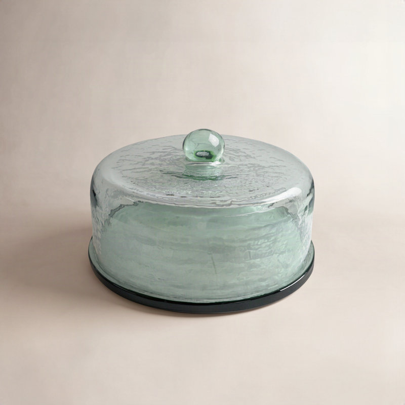 Heinrik Cake Stand, 6.5" x 11.25" x 11.25", Light Green
