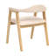46cm H Upholstered Full Back Armchair in Beige-85759626