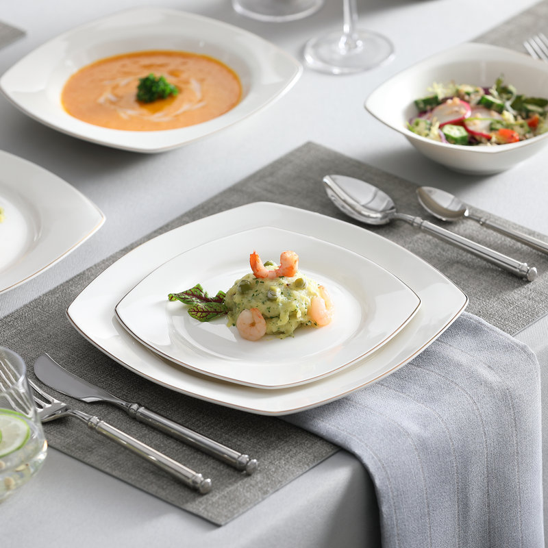 32 Piece Bone China Dinnerware Set - Service for 8