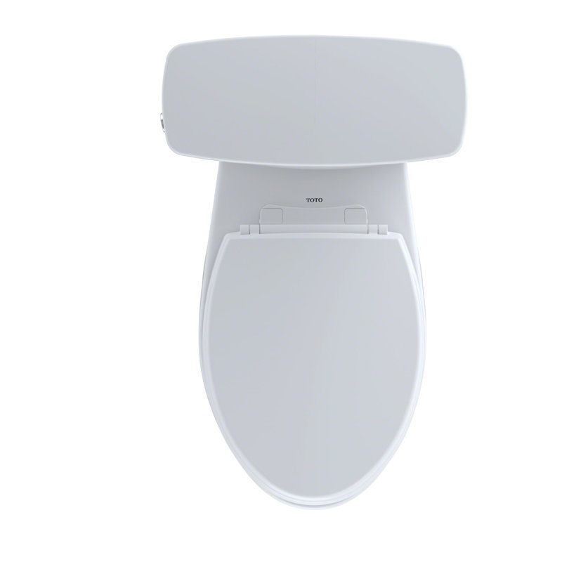 Drake® 1.28 GPF (Water Efficient) Elongated Two-Piece toilet (Seat Not Included), Cotton, Left-Hand