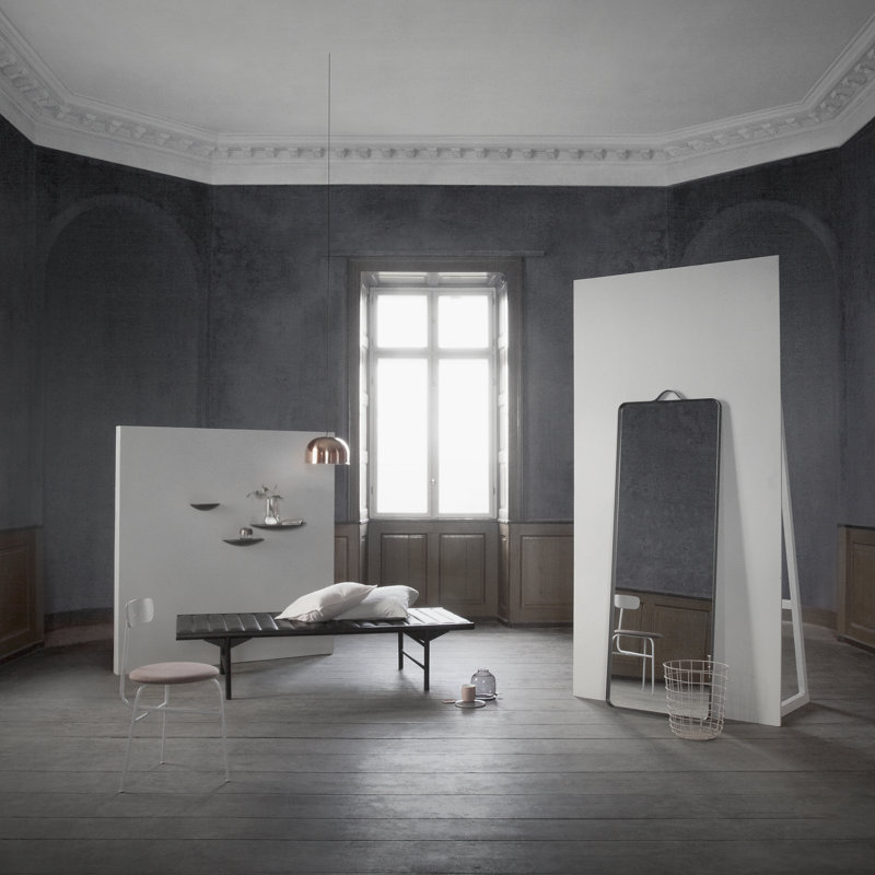 New Norm Bath Metal Mirror, Black