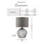 Cree Glass Table Lamp