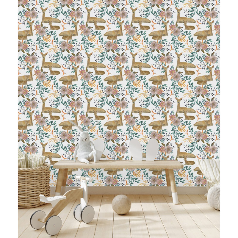 Carreau de papier peint 25 po Deantrae, L 2,09 pi x L 10,42 pi