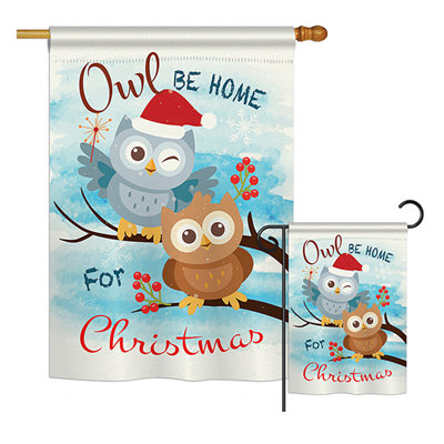 Double Sided 40'' H x 28'' W Polyester Animal Flag Set