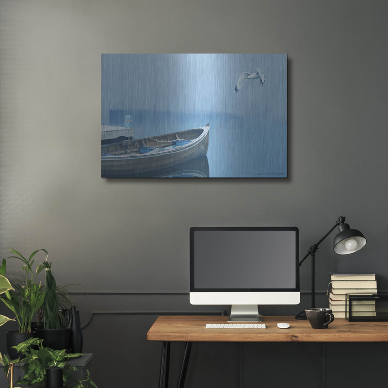 «Fog In The Bay» par Carlos Casamayor, H 24 po x l 36 po