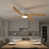 Blanc mat / bois naturel