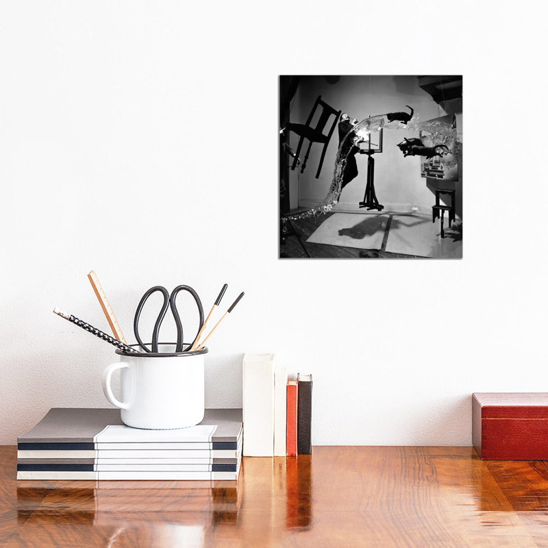 Dali Atomicus, Photo by Philippe Halsman - Wrapped Canvas Print, 30.48 cm H x 30.48 cm W