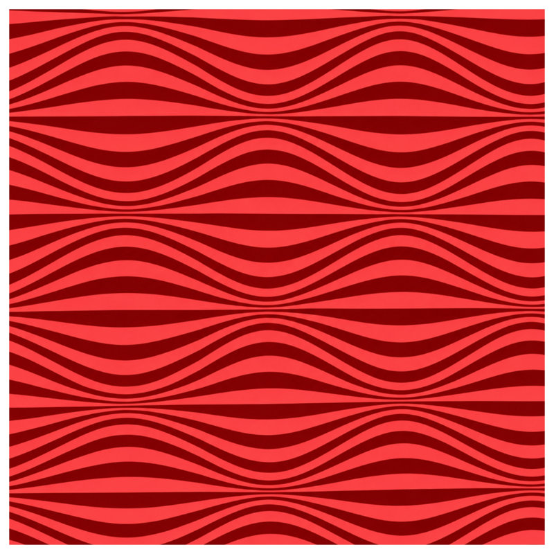 Couvertures Red Wavy Lines, L 60 po x H 80 po