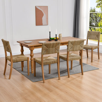 Ensemble de chaises de salle à manger en bois massif 21 po