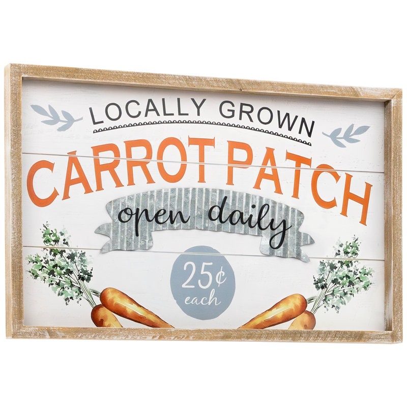 Enseigne murale 15,75 po Carrot Patch
