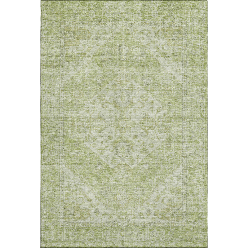 Premium Machine Washable Wayne AMF1104 Global Rug, Rectangle 2'6" x 3'10"