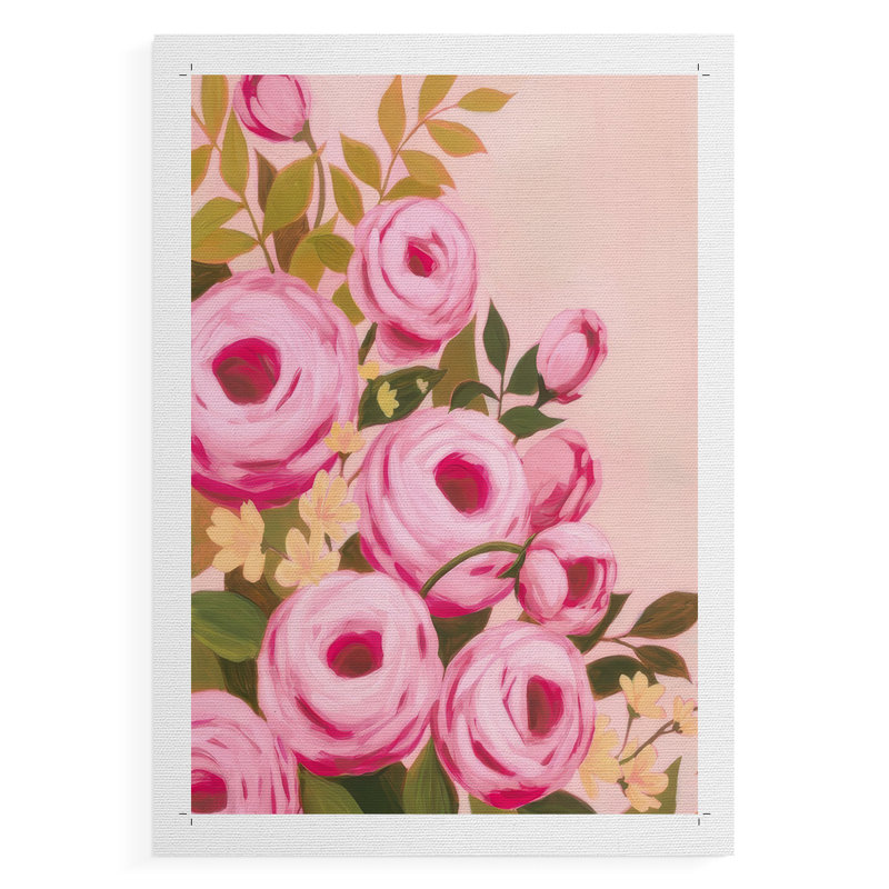 Vibrant Roses I - Impression sur toile seulement - NON-CADRE, H 12 po x l 8 po