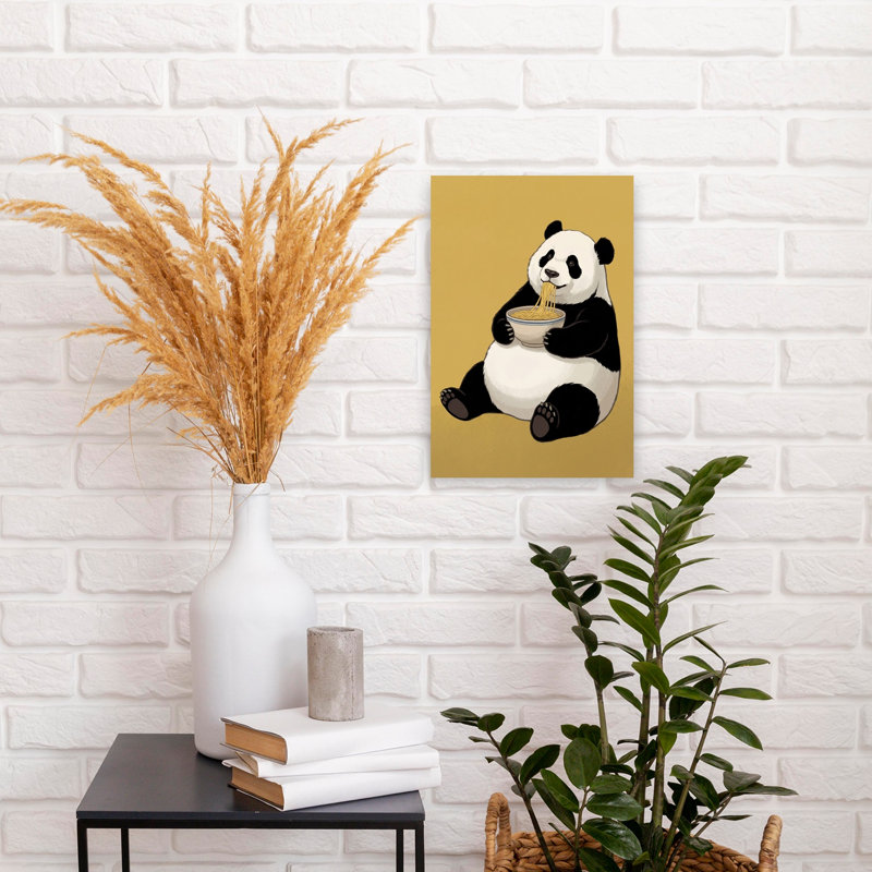 Art mural forêt de panda, H 18 po x l 12 po