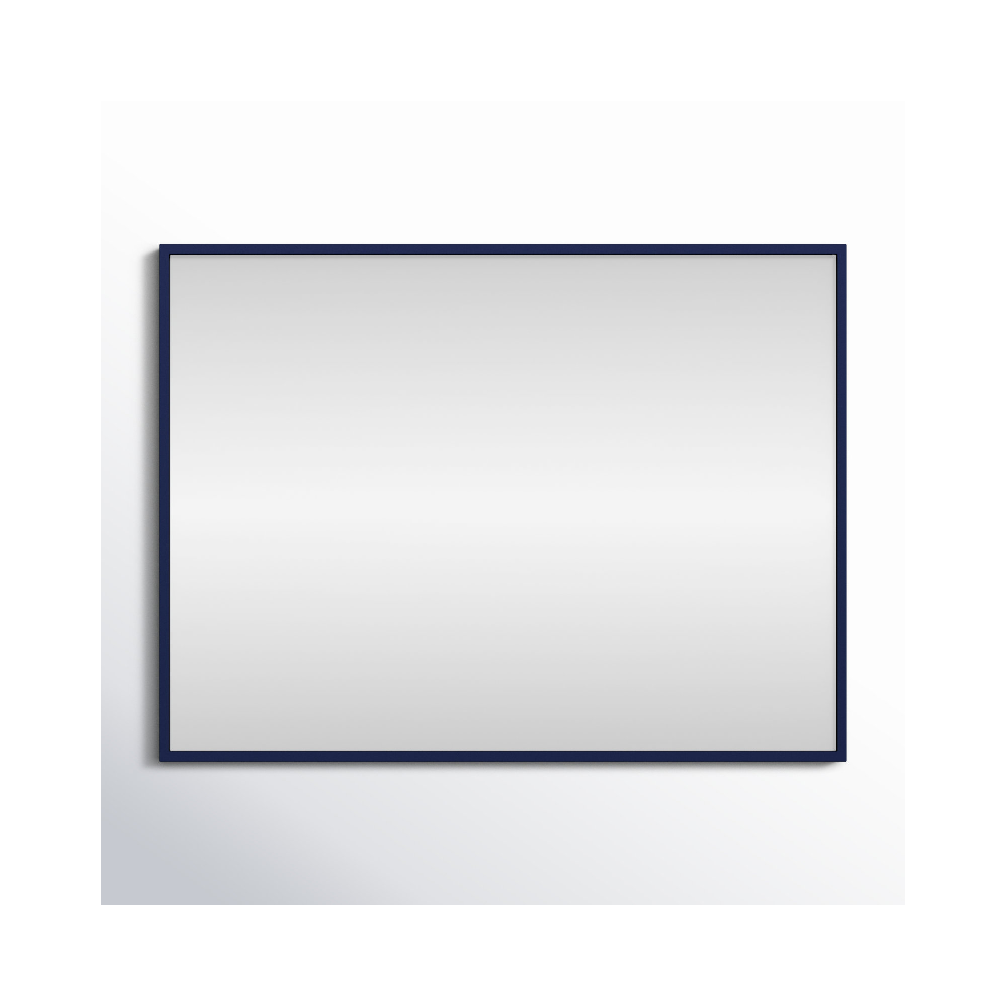 Sabine Metal Rectangle Wall Mirror, Blue, 32" x 24"