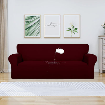 100% Dual Waterproof Couch Cover Slipcovers For Couches And Sofas - Stretch Non Slip Sofa Covers Washable, Leakproof Furniture Protector For Kids, Pets, Dog (Sofa)