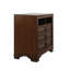 Commode média 6 tiroirs avec espace de rangement ouvert, cerisier brun