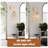 Set Of 2 Elegant Gold Wall Sconces With Crystal Grape Beads – E12 Socket, For Living Room, Bedroom, Hallway (Bulbs Not Included)