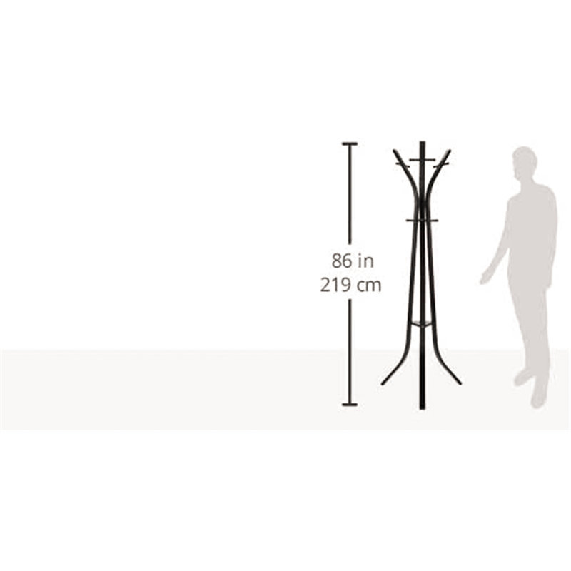 Steel Freestanding 12 - Hook Coat Rack