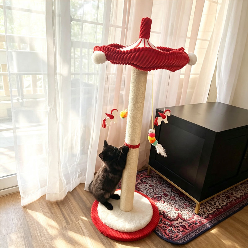 Grattoir pour chat 39 po, Red