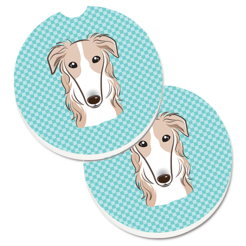 Sous-verre Retriever, Bleu, Barzoï