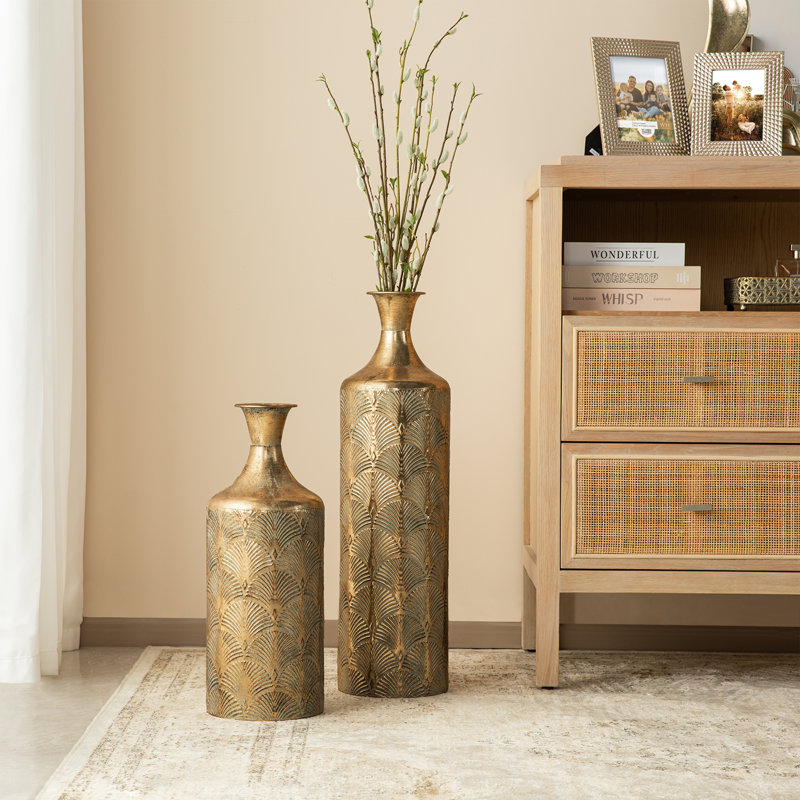 Vases de plancher en métal