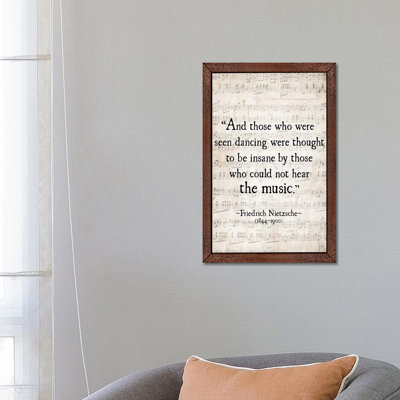 Fredrich Nietzsche by Debbra Obertanec - Floater Frame Print on Canvas