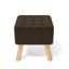 Germain Square Solid Colour Footstool Ottoman-40240738