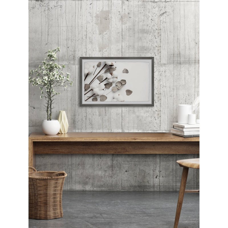 Cotton Blossom - Single Picture Frame Painting, 41 cm H x 61 cm W