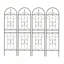 Ensemble de 4 treillis de jardin en métal 71 po x 19,7 po