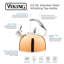 Viking 2.6-Quart Stainless Steel Kettle with 3-Ply Base-389157793