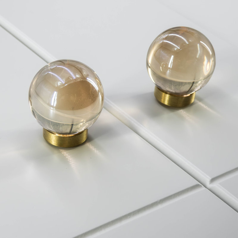 Glass Globe Cabinet and Drawer Knob, Clear