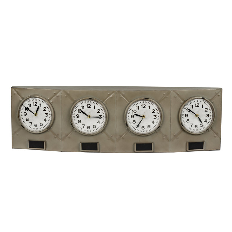 Beauford Metal Wall Clock