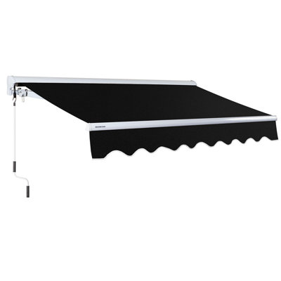 Advaning 8'x6' Manual Patio Retractable Awning