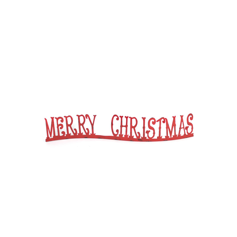  Enseigne rustique «Merry Christmas» - présentoir de table ou de manteau de cheminée