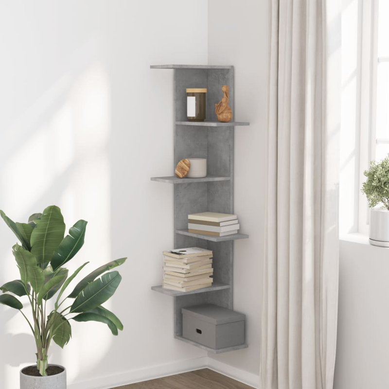 Rodaisha Floating Shelf, Concrete Grey