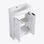 Meuble-lavabo autoportant de 23 po avec lavabo et portes à fermeture douce-1635886445