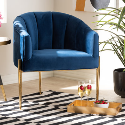 Velvet Barrel Chair