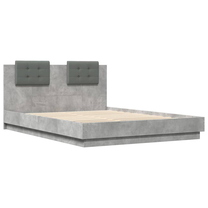 Middleport Bed, UK Small Single - 75 x 190 cm, Concrete Grey