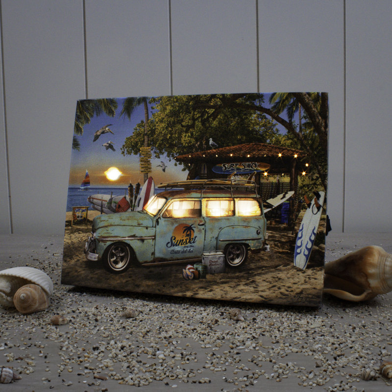 Farallon - toile de fond de chevalet 8 pi x 6 pi Satushack Surf