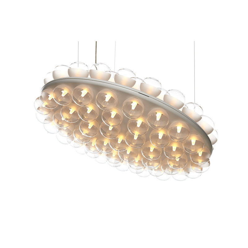 Prop Light LED Chandelier, Round Double, 2700K (Soft White)