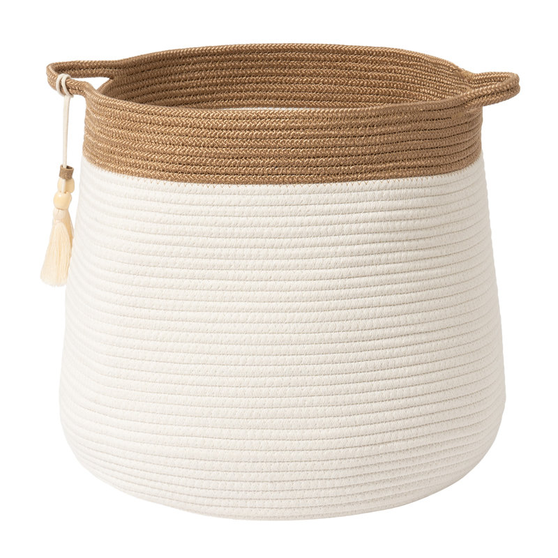 Panier de rangement en corde Althoff, Brun / beige