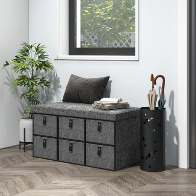 Anastos Polyester Upholstered Storage Bench