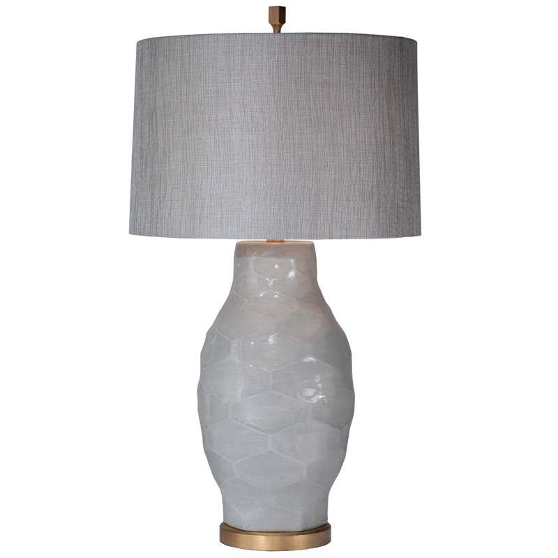 Bethany Table Lamp, Moonbeam, Silver Blanche