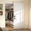 36"x84" 1 Flat Panel With 2 Steps Design Concealed/Invisible Magic White Primed Sliding Barn Doors With Installation Hardware Kit and One Sided Matte Black Square Pull and One Sided Matte Black Flush Pull