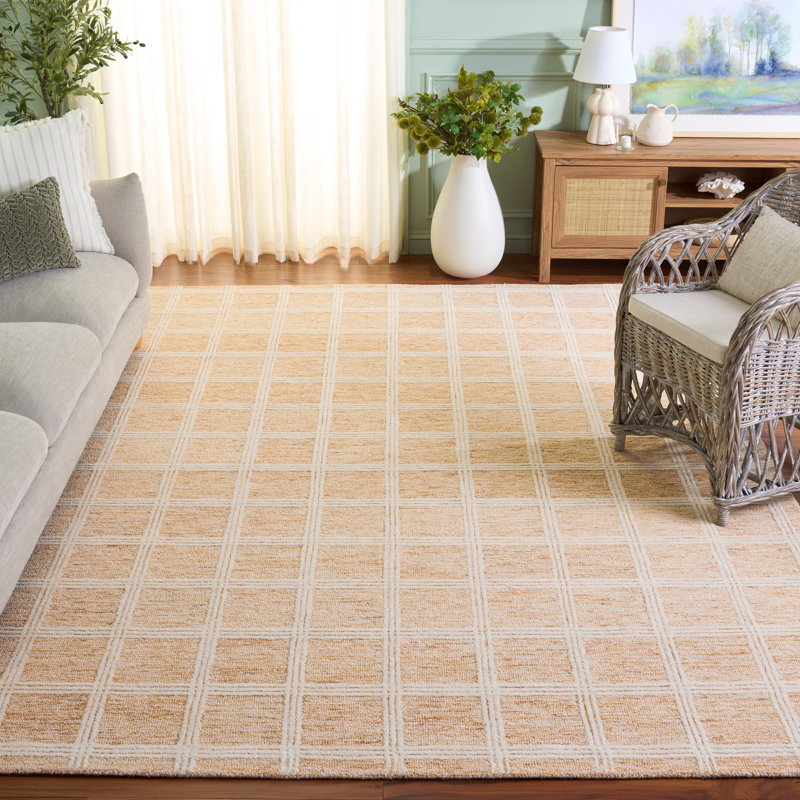 Tapis Turah 103 orange / ivoire, Rectangulaire 8 pi x 10 pi