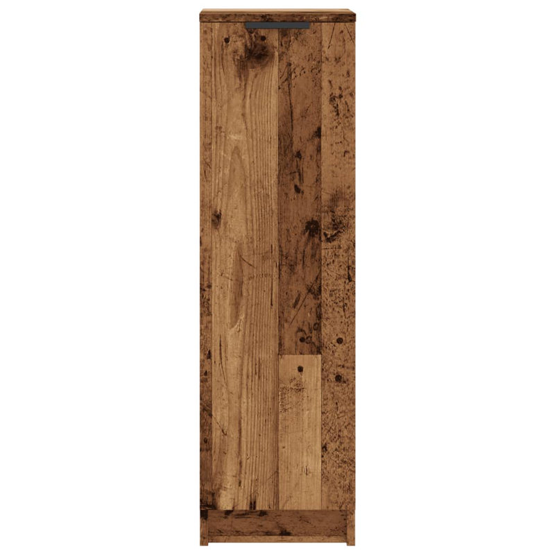 4 Pair Shoe Storage Cabinet, Old Wood