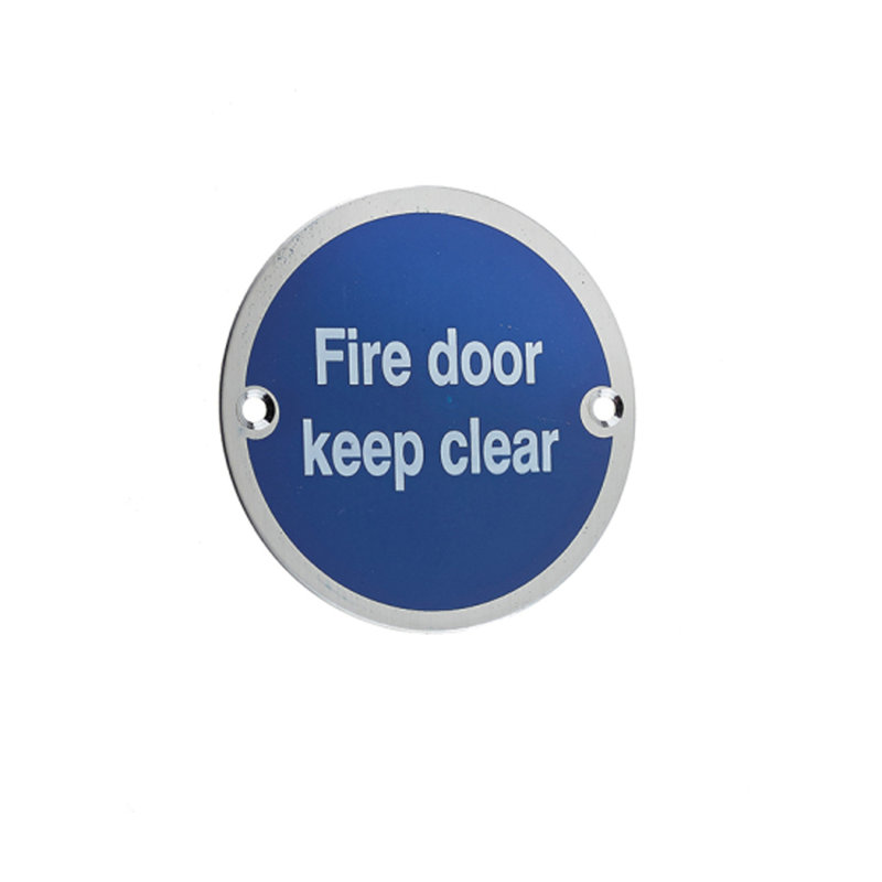 Dia SAA F.D.K.C Sign, Satin Stainless Steel